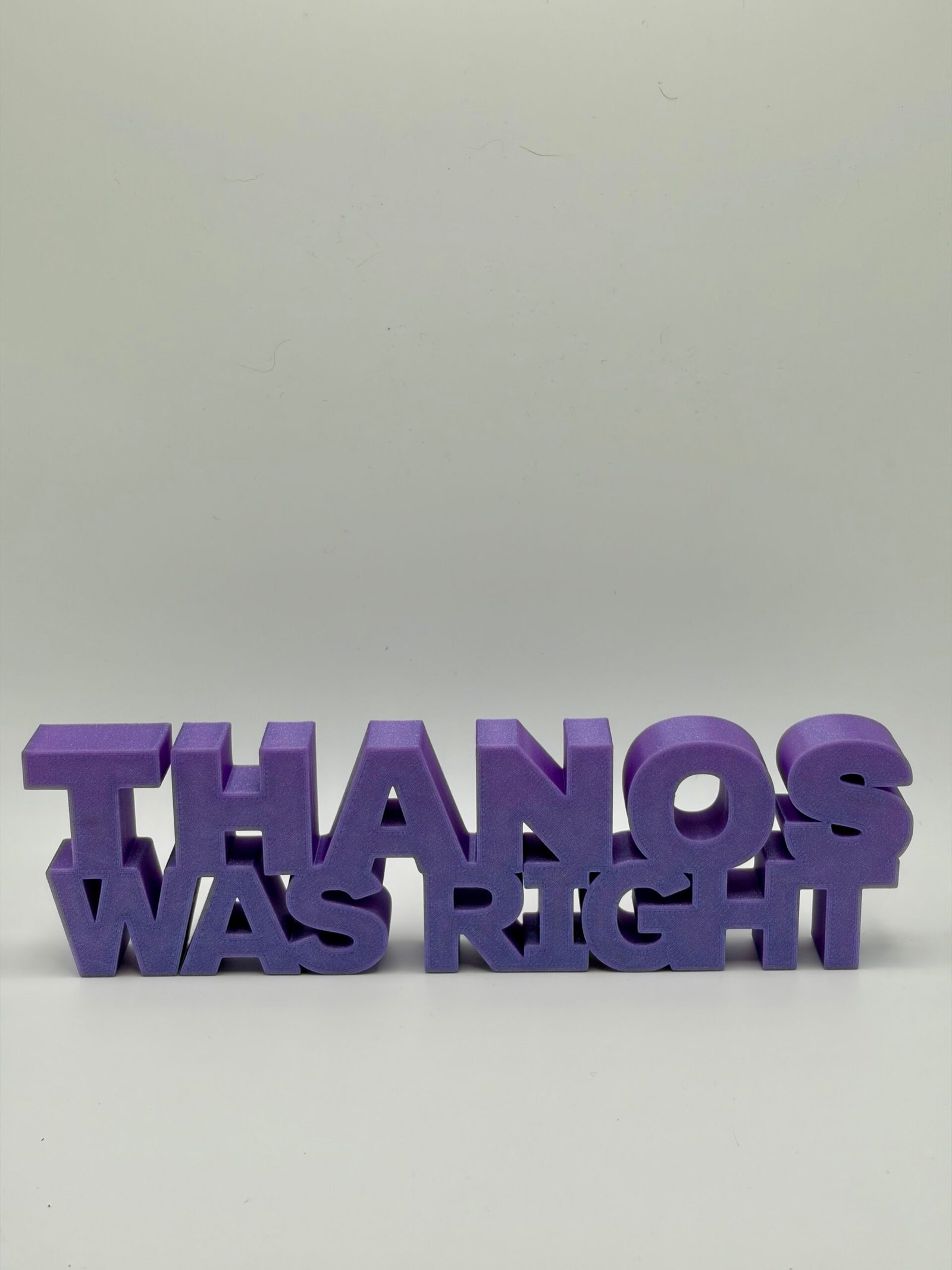 Thanos Was Right Sign - Image 4