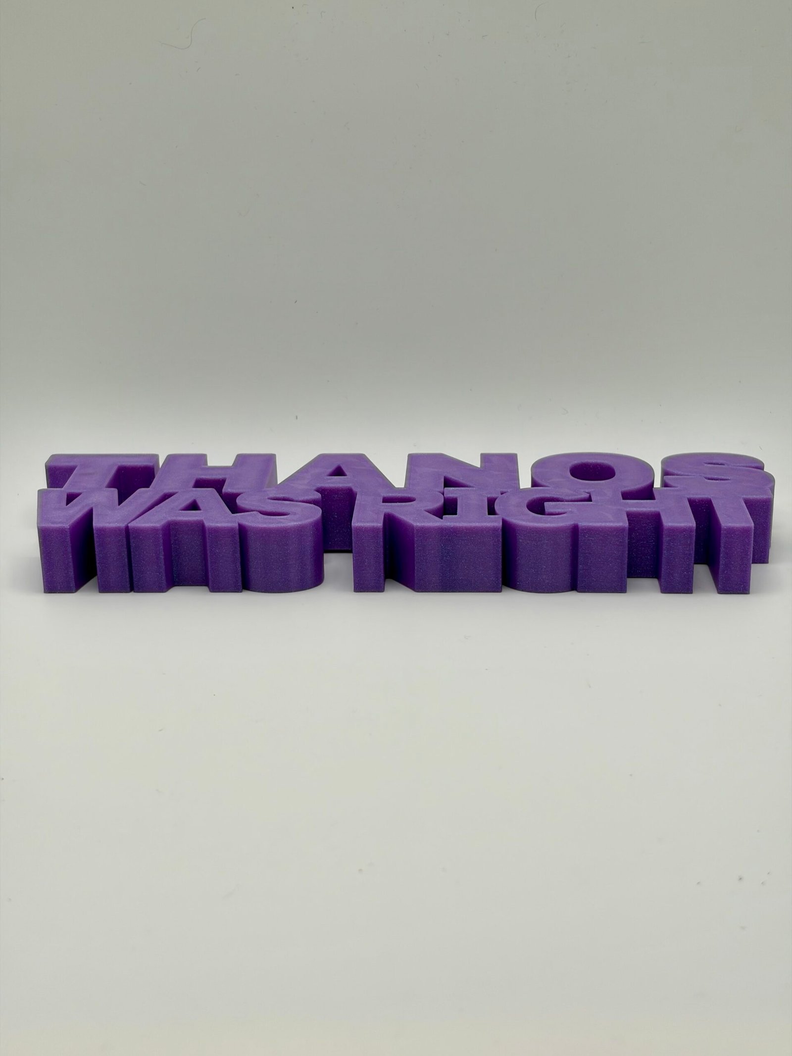 Thanos Was Right Sign - Image 3