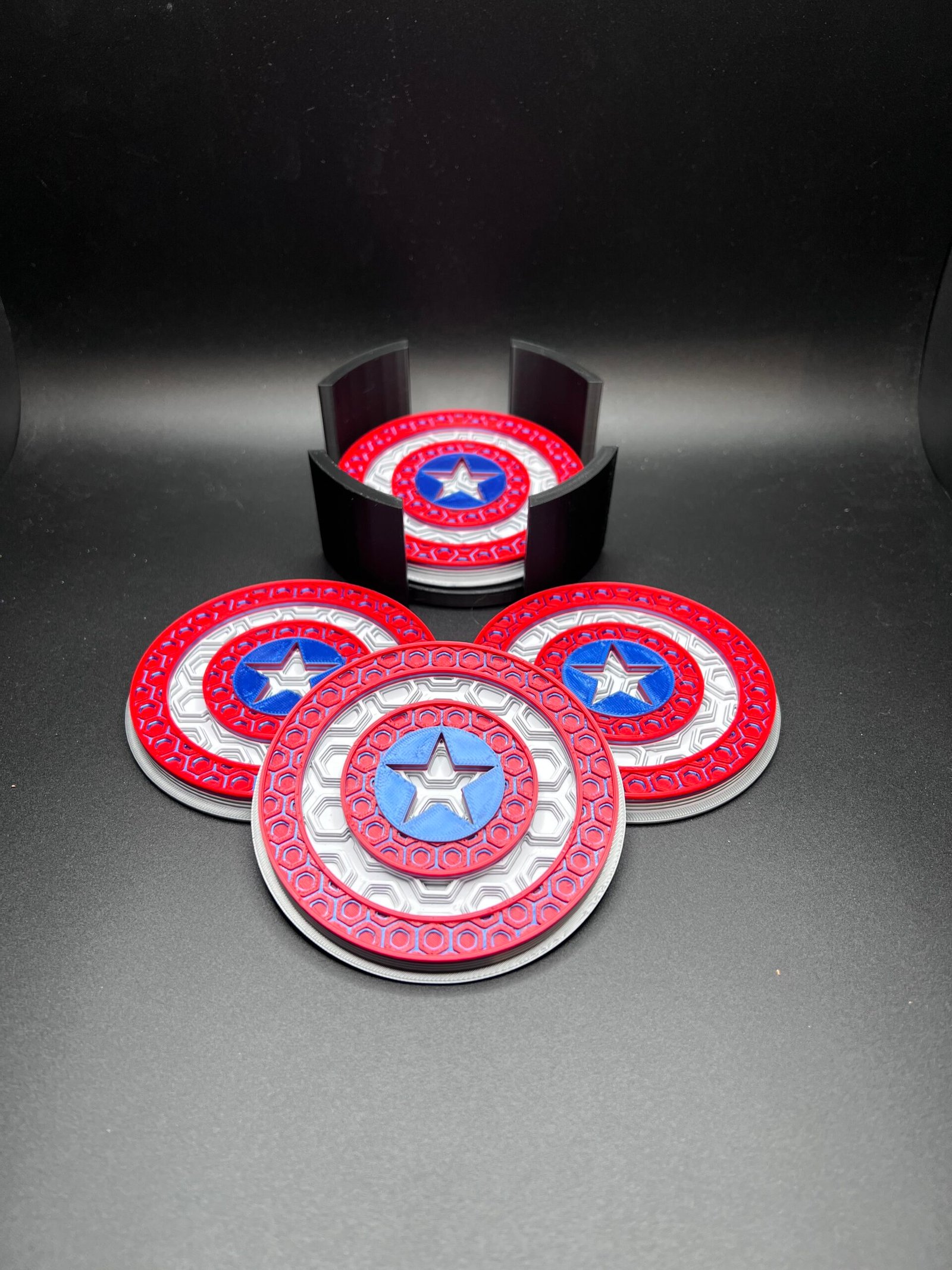 Captain America Coaster Set - Image 3