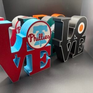 LOVE Sign with Philly Sports Logos